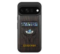 Carveit Bois en Étui pour Pixel 11 Pro XL, Sombre, Avis de Recherche | Magnétique Coque Protection Case [Bois et Incrustation de Coquille] Etui Compatible Magsafe Google Pixel 11 Pro XL Cover