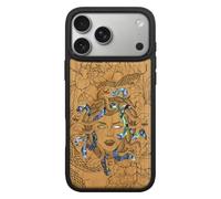 Carveit Bois et Coque pour iPhone 18 Pro Max, (Cerise-L'énigme Méduse) | Magnétique Étui de TPU, Gravure en Bois et Incrustation de Coquille Cover Compatible Magsafe avec iPhone 18 Pro Max Coque