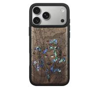 Carveit Bois et Coque pour iPhone 18 Pro Max, (Noyer-L'énigme Méduse) | Magnétique Étui de TPU, Gravure en Bois et Incrustation de Coquille Cover Compatible Magsafe avec iPhone 18 Pro Max Coque