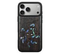 Carveit Bois et Coque pour iPhone 18 Pro Max, (Sombre-L'énigme Méduse) | Magnétique Étui de TPU, Gravure en Bois et Incrustation de Coquille Cover Compatible Magsafe avec iPhone 18 Pro Max Coque