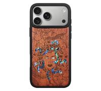 Carveit Bois et Coque pour iPhone 18 Pro, (Rosé-L'énigme Méduse) | Magnétique Étui de TPU, Gravure en Bois et Incrustation de Coquille Cover Compatible Magsafe avec iPhone 18 Pro Coque