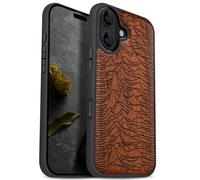 Carveit Coque Magnétique pour iPhone 17 Étui Bois Case de Téléphone Antichoc Bumper TPU Compatible Magsafe 17 Coque Etui (Rosé-Le Premier Pulsar/CP 1919)