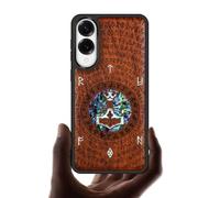 Carveit Coque Magnétique pour Samsung S25 Edge Étui de TPU, Gravure en Bois et Incrustation de Coquille Cover Compatible Magsafe avec Galaxy S25 Edge Coque (Rosé-Thors Hammer)