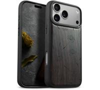 Carveit Coque pour iPhone 18 Pro Max Étui, Sombre-Murmures Pissenlit | [Antichoc Pare-Chocs en TPU Case Souple] Magnétique Bois Étui de Téléphone Compatible Magsafe iPhone 18 Pro Max Coque