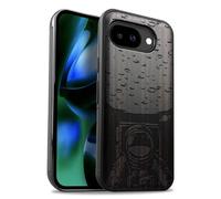 Carveit Étui Magnétique pour Pixel 10a Coque Bois Cover, Bois Etui de Téléphone Antichoc Compatible Magsafe avec Google Pixel 10a Case (Bois Sombre-Voyage Lunaire)