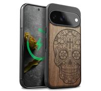 Carveit Étui pour Pixel 11, Noyer, Dis de Los Muertos