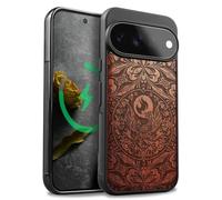 Carveit Étui pour Pixel 11 Pro, Rosé, Phoenix Mandala