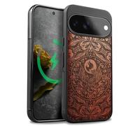 Carveit Étui pour Pixel 11, Rosé, Phoenix Mandala