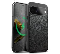 Carveit Étui pour Pixel 11, Sombre, Phoenix Mandala