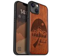 Carveit Magnétique Coque pour iPhone 14 Plus Étui [Antichoc Pare-Chocs en TPU Souple] Case de Téléphone Compatible Magsafe 14 Plus Coque (Rosé-Nuit Sauvage)