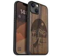 Carveit Magnétique Coque pour iPhone 14 Plus Étui [Antichoc Pare-Chocs en TPU Souple] Case de Téléphone Compatible Magsafe 14 Plus Coque (Noyer-Nuit Sauvage)