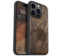 Carveit Magnétique Coque pour iPhone 14 Pro Étui [Antichoc Pare-Chocs en TPU Souple] Case de Téléphone Compatible Magsafe 14 Pro Coque (Noyer-Gardien du Récif Corallien)