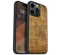 Carveit Magnétique Coque pour iPhone 14 Pro Max Étui [Antichoc Pare-Chocs en TPU Souple] Case de Téléphone Compatible Magsafe 14 Pro Max Coque (Cerise-Grâce Fluide du Poisson Rouge)