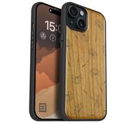 Carveit Magnétique Coque pour iPhone 15 Plus Étui [Antichoc Pare-Chocs en TPU Souple] Case de Téléphone Compatible Magsafe 15 Plus Coque (Cerise-Murmures de Pissenlit)