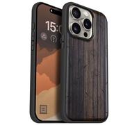 Carveit Magnétique Coque pour iPhone 15 Pro Étui [Antichoc Pare-Chocs en TPU Souple] Case de Téléphone Compatible Magsafe 15 Pro Coque (Bois Sombre-Murmures de Pissenlit)