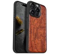 Carveit Magnétique Coque pour iPhone 16 Pro Étui [Antichoc Pare-Chocs en TPU Souple] Case de Téléphone Compatible Magsafe 16 Pro Coque (Rosé-Le langage de l'univers)