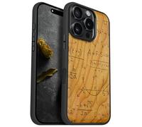 Carveit Magnétique Coque pour iPhone 16 Pro Étui [Antichoc Pare-Chocs en TPU Souple] Case de Téléphone Compatible Magsafe 16 Pro Coque (Cerise-Le langage de l'univers)