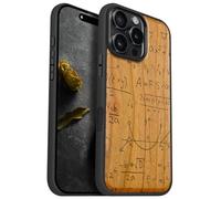 Carveit Magnétique Coque pour iPhone 16 Pro Max Étui [Antichoc Pare-Chocs en TPU Souple] Case de Téléphone Compatible Magsafe 16 Pro Max Coque (Cerise-Le langage de l'univers)