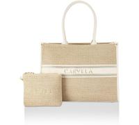 Carvela Carvela Cream Beach Glam Tote Bag