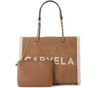 Carvela Carvela Natural Frame Faux Fur Tote Bag