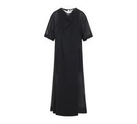 Carven - 6261K21027 Robe Diaphane Drappée - Femme - Robes - Noir - Taille: 40 FR