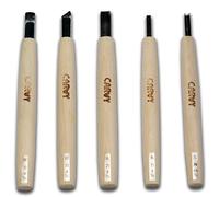 Carvy Set 5 Couteaux de Sculpture Michihamono Fabriqué au Japon