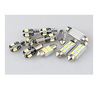 CarWorld pour Transporter T5 Multivan MK5 T5, 20x Kit d'éclairage intérieur de Voiture LED Ampoule dôme Lampe de Carte Accessoires de Voiture