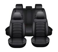 CARXB Ensemble Complet de Housses de Siège de Voiture pour Ferrari 296 GTB Ajustement Universel pour La Plupart des 5 Voitures de Tourisme Housses de Coussin Cuir PU Airbag Latéral Noir