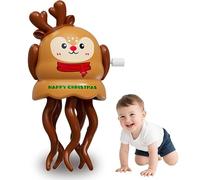 CARxlythic Calmar Dansant, Jouet de Calmar pour Bébé avec Design de Noël, Jeu D'éducation Sensorielle pour Enfants pour Anniversaire et Pâques，Cadeau de Noël，Wapiti
