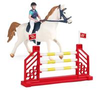 CARxlythic Cheval Et Cavalier Cheval Ornements Figurine De Modèle,De Cheval Figurines d'animaux de Cheval Cheval Décoration de Fête ,Cadeaux pour Garçons Filles