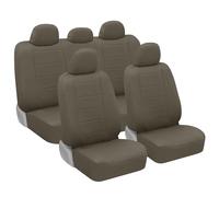 CarXS UltraLuxe - Ensemble complet de 9 housses de siège de voiture en cuir synthétique, avec housses de siège avant et arrière, housses de siège auto de qualité supérieure pour voitures, camions,