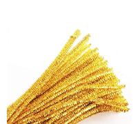 Carykon Lot de 100 cure-pipes à paillettes - 30,5 cm (doré)