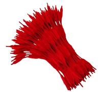 Carykon Lot de 100 fils chenille Fuzzy Bumpy chenille tiges pour Creative faite à la main DIY Art Craft Rouge