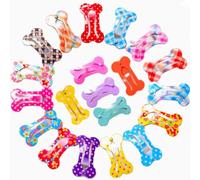 Carykon Lot de 20 mini pinces à cheveux pour animaux de compagnie Couleurs assorties 2,5 cm