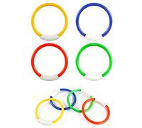 Carykon Lot de 8 anneaux de plongée pour piscine sous-marine - 14 cm de diamètre