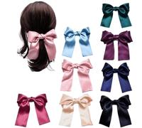 Carykon Lot de 8 Barrettes à cheveux avec nœud, accessoires de coiffure pour femmes, filles
