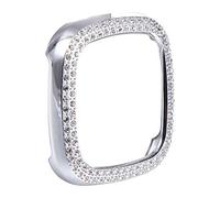 Cas Couvercle De Boîtier De Montre en Cristal Cadre De Montre Bling Regarder L'écran Protecteur De Visage De Montre Cadre De Montre 3 Cadran Film Trempé Strass Ces
