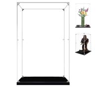 Cas d'affichage Acrylique, boîte d'affichage avec Base Noire, Assembler vitrine étanche à la poussière, pour Les Objets de Collection Figures Jouets Modèles Voitures (30x30x50cm)