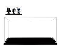 Cas d'affichage Acrylique, boîte d'affichage avec Base Noire, Assembler vitrine étanche à la poussière, pour Les Objets de Collection Figures Jouets Modèles Voitures (50x20x25cm)
