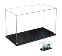 Cas d'affichage Acrylique, boîte d'affichage avec Base Noire, Assembler vitrine étanche à la poussière, pour Les Objets de Collection Figures Jouets Modèles Voitures (40x20x25cm)