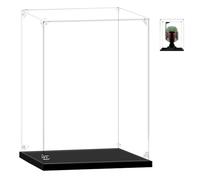 Cas d'affichage Acrylique, boîte d'affichage avec Base Noire, Assembler vitrine étanche à la poussière, pour Les Objets de Collection Figures Jouets Modèles Voitures (20x20x25cm)