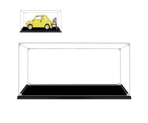 Cas d'affichage Acrylique, boîte d'affichage avec Base Noire, Assembler vitrine étanche à la poussière, pour Les Objets de Collection Figures Jouets Modèles Voitures (30x15x15cm)