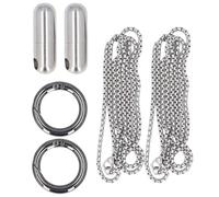 Cas de capsules portables 2PCS, Capsule de porte-casse-tête en acier inoxydable Organisateur de capsule de conteneur avec joint de randonnée pour voyager extérieur (Argent)