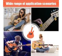 Cas de Choix de Guitare, Porte-clés de Porte-Guitare - Sac de boîtier de Porte-Guitare - Piste de Cuir d'organisateur de Plectrum Portable pour Musiciens, Joueurs de Musique