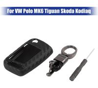 Cas de clé à distance Fibre carbone Modèle voiture Porte-clés Housse MK6