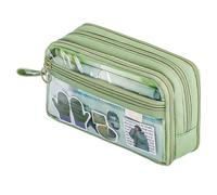 Cas De Crayon - Écoles De Crayon | Case De Stylo Transparent Avec Une Grande Capacité | Pouche De Stylo Multifonctionnelle | Sac De Maquillage Transparent | Porte-ustensiles Portable Adapté Aux Voyage