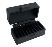 Cas de la batterie - Containeur des petits organisateurs pour les cellules boutonnières, porteuse légère avec couvercle de protection, bureau, atelier, garage, abdos de poche, solution, cas prêt à uti