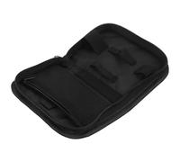 Cas de Rangement pour Glucomètre Noir en Polyester, Compact | Compartiments Multiples, Usage Quotidien et Voyage, Protection Antichoc, Organisation Soignée