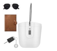 Cas de sécurité étanche : porte-gobelet à clé, coffre-fort à l'épreuve | Protecteur de code de combinaison avec capacité de 2 litres pour téléphones, cartes de crédit, lunettes de soleil, Pert