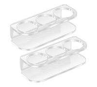 Cas de stockage de peptides - 2 pièces pour réfrigérateur | S'adapte aux bouteilles de pilules U-100 | Portable Organisateur Rack réutilisable 3 fentes pour médecine voyage diabétique à la maison